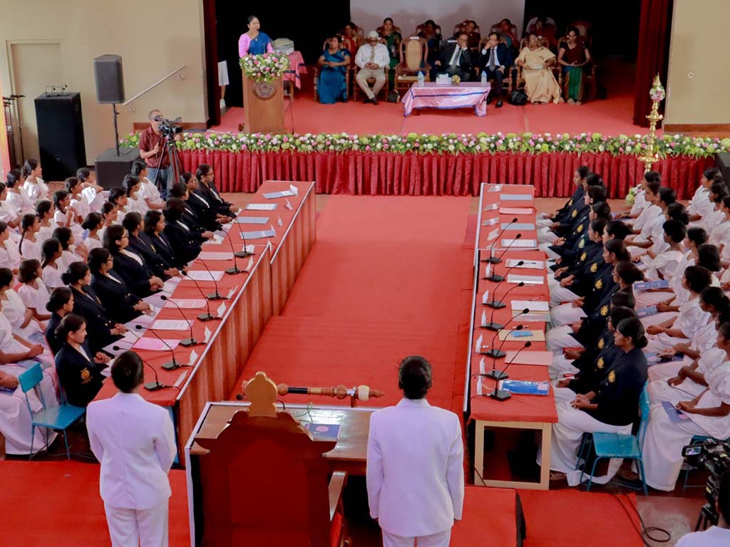 The inaugural session of the Student Parliament